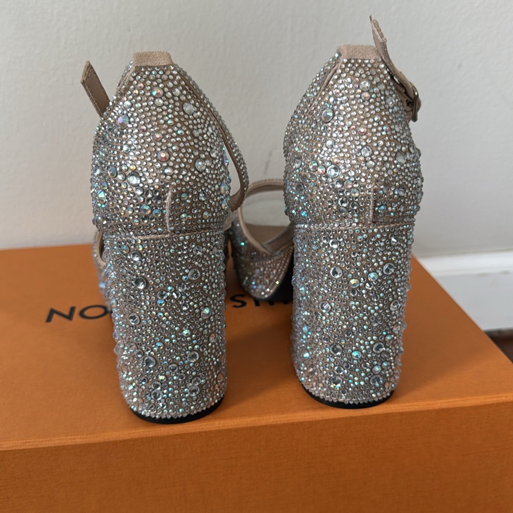 Hey girl Rhinestone platform heels - Picture 2 of 4